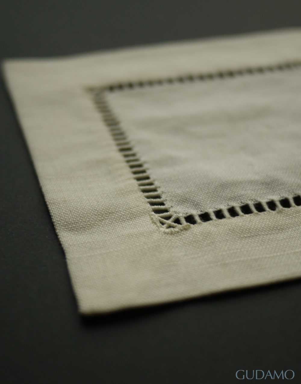 마데라 헴스티치 오이스터 코스터 4개 Set (15x15)