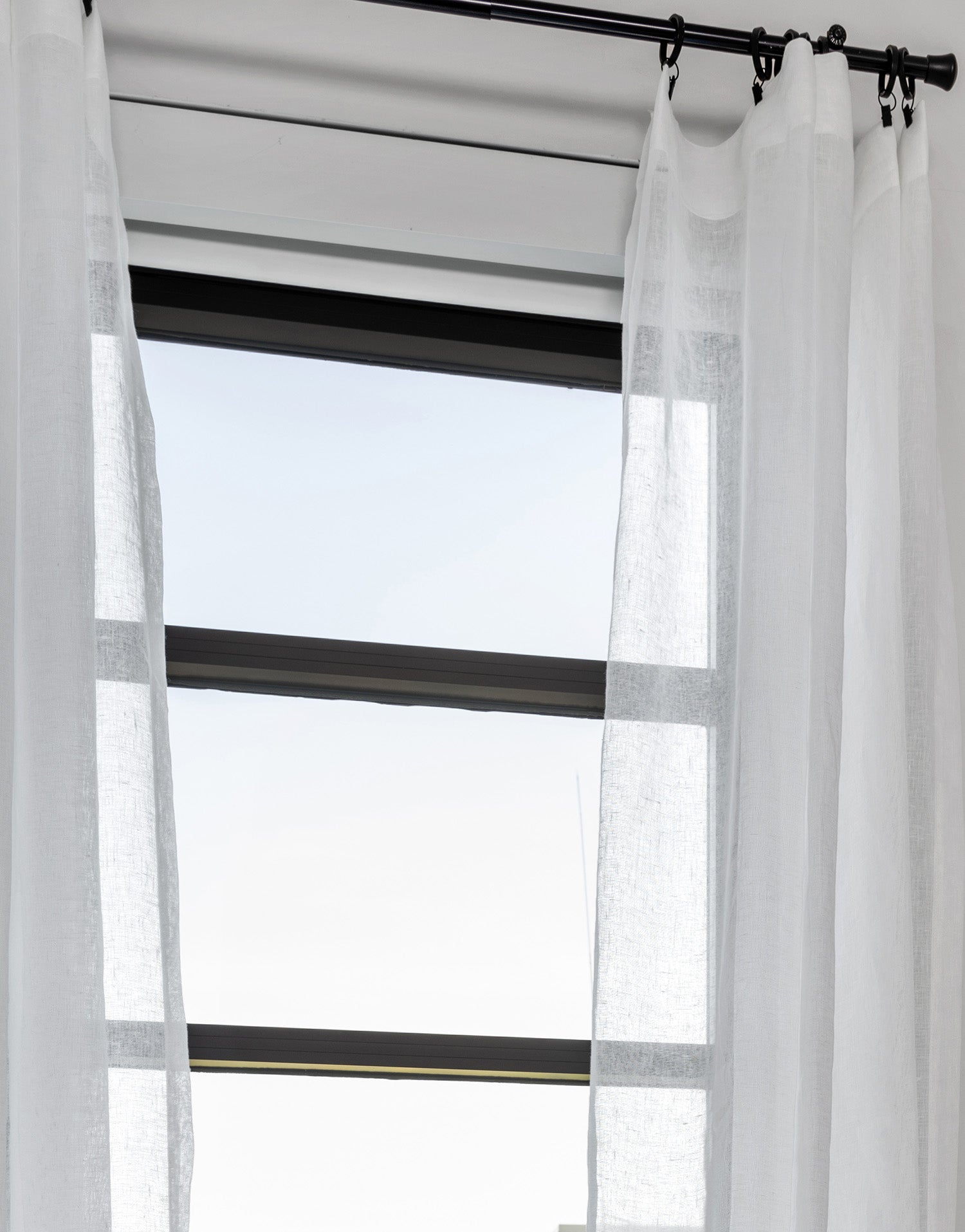 프랑스 리넨 지베르니 시어 화이트