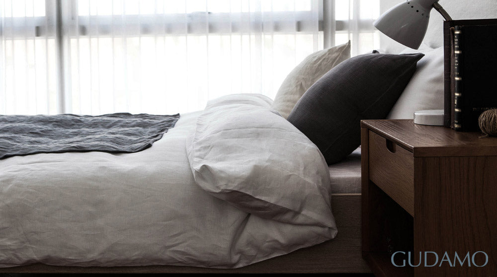 이태리 프리미어 리넨 카타니아 화이트 이불커버 세트