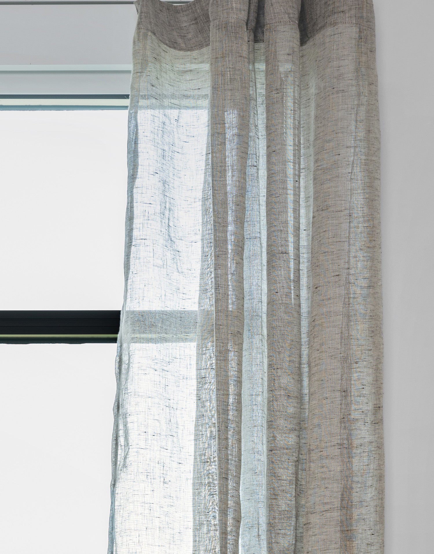 프랑스 리넨 시어 칼비 모카