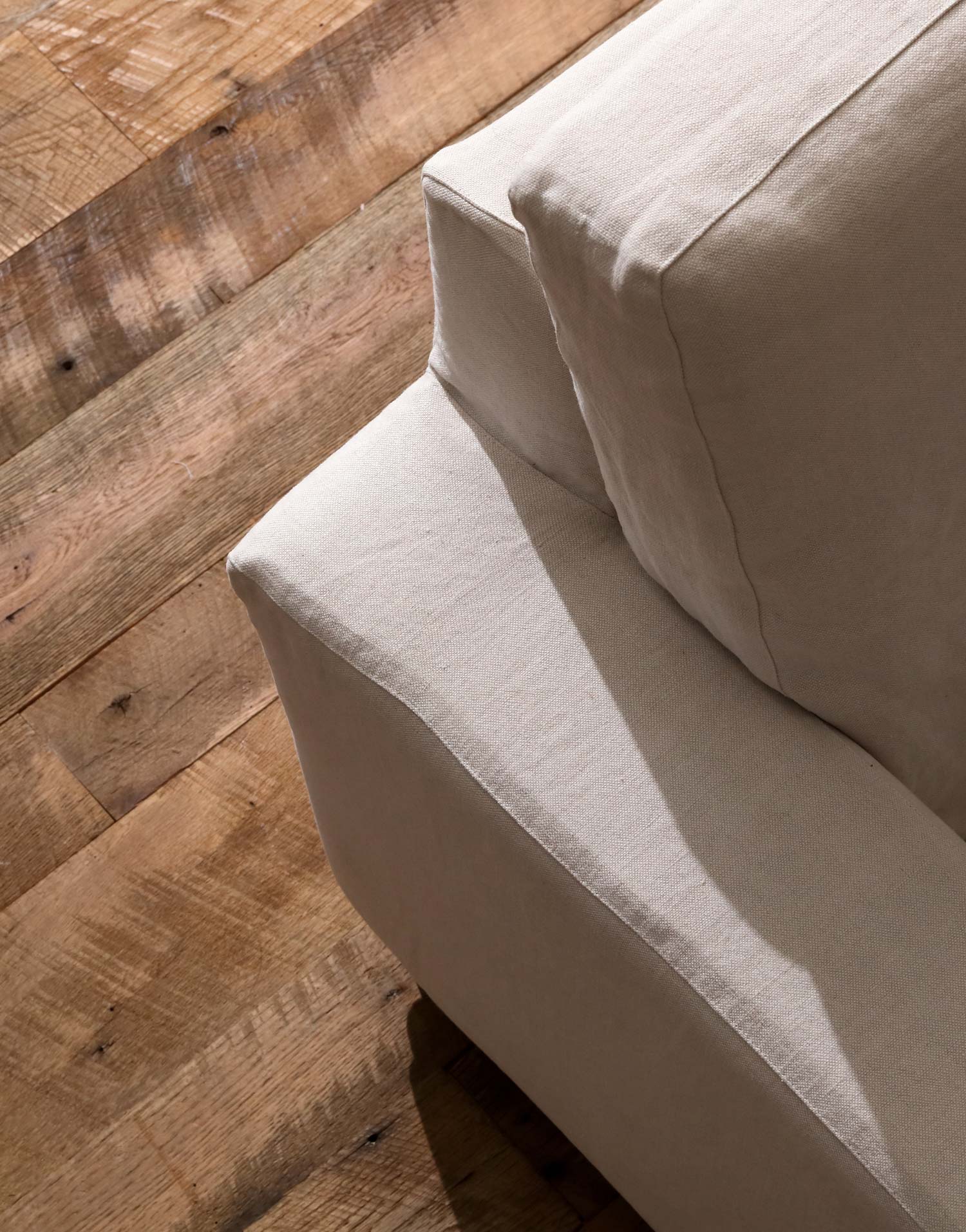 Nora Linen Sofa with Velcro