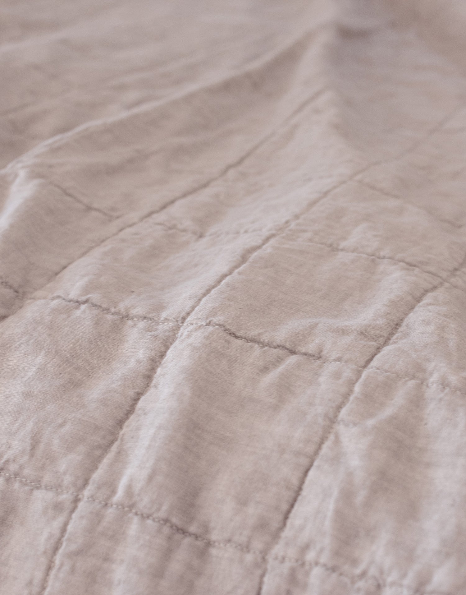 [Upper Class] 프렌치 스타일  리넨/면 리버서블 퀼트 스로우 라폴라   와일드 로즈