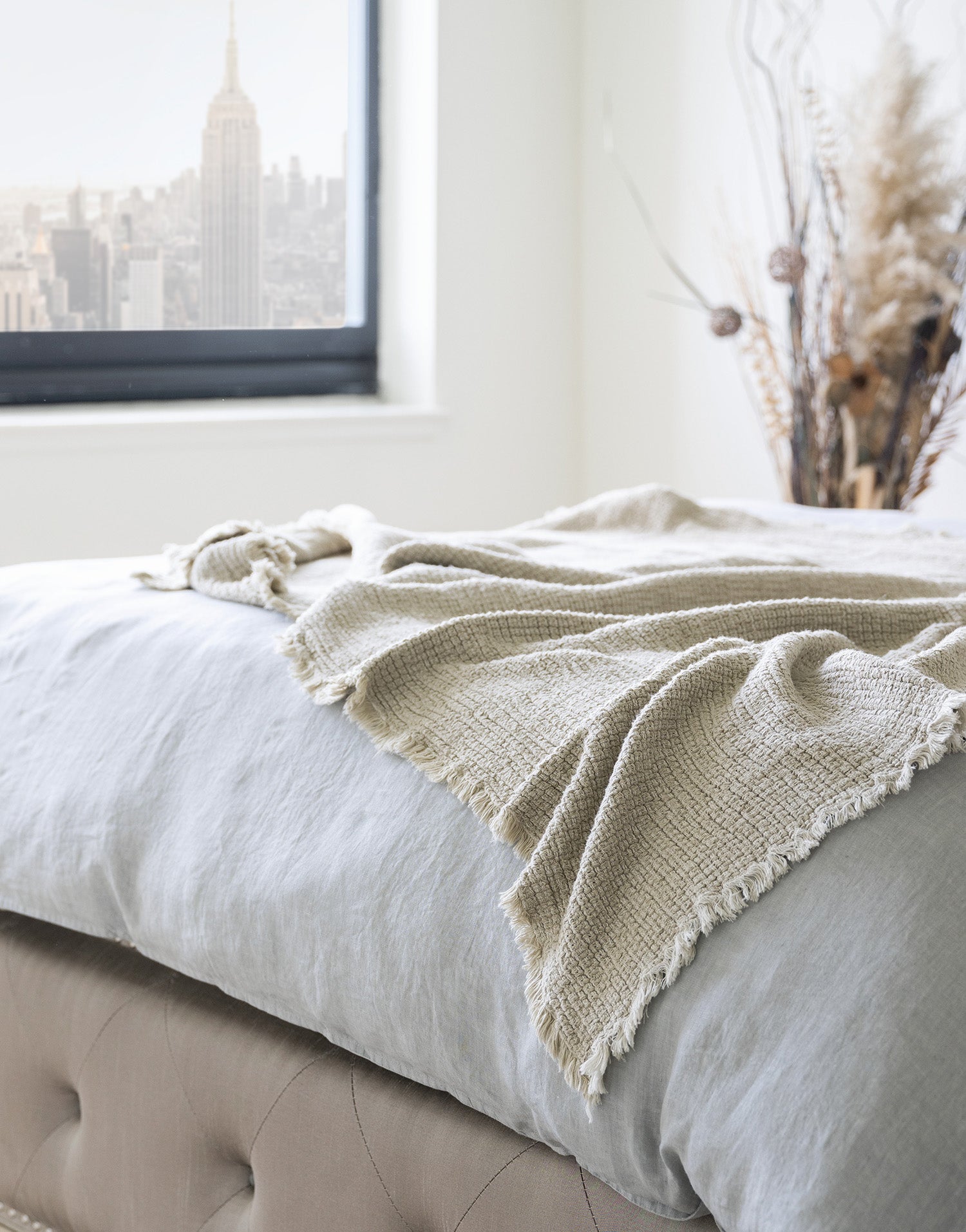 이태리 리넨/면 하이브리드 양면 이불 커버 엠폴리 (8 컬러)