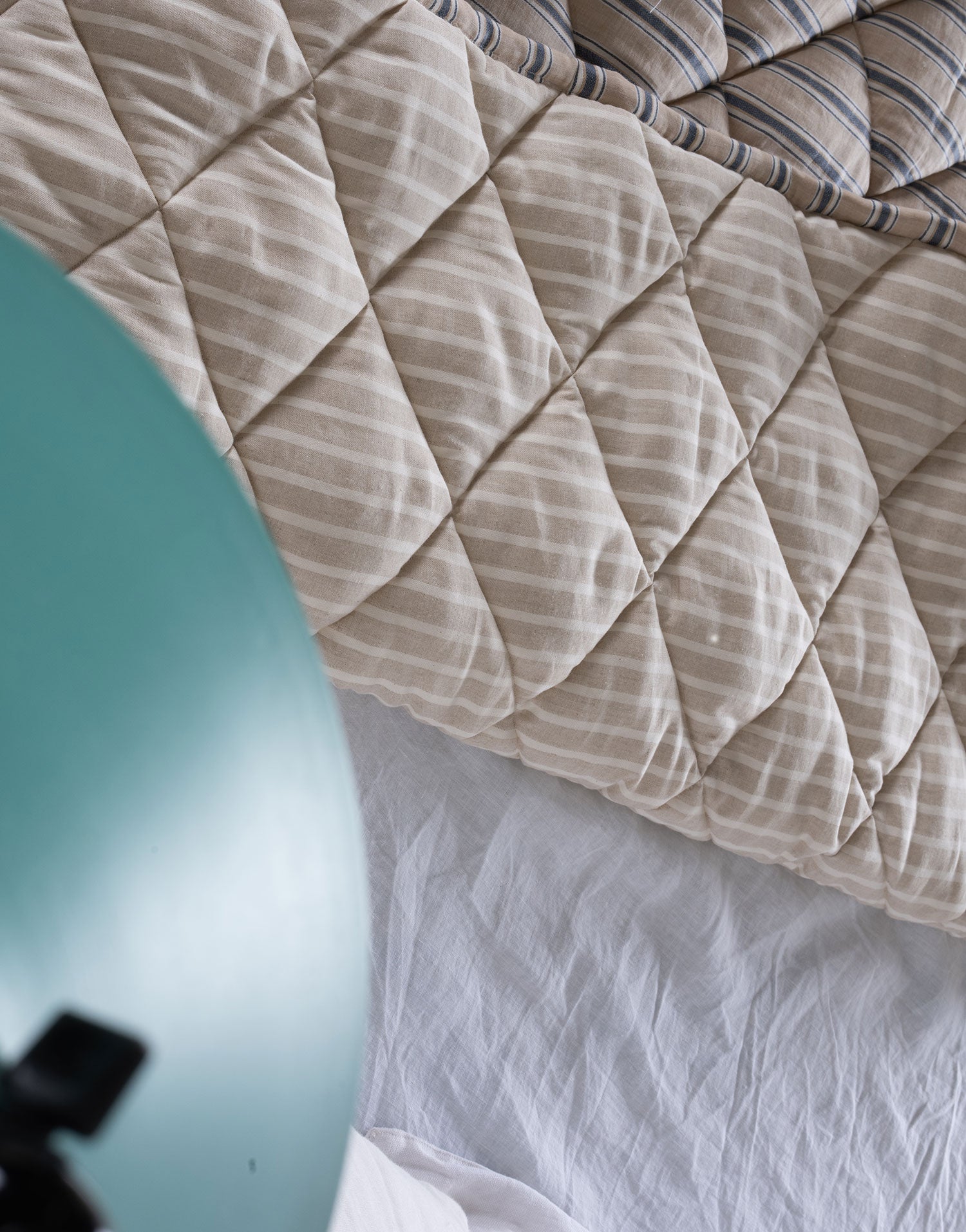 이태리 리넨 리알토 스트라이프 퀼트