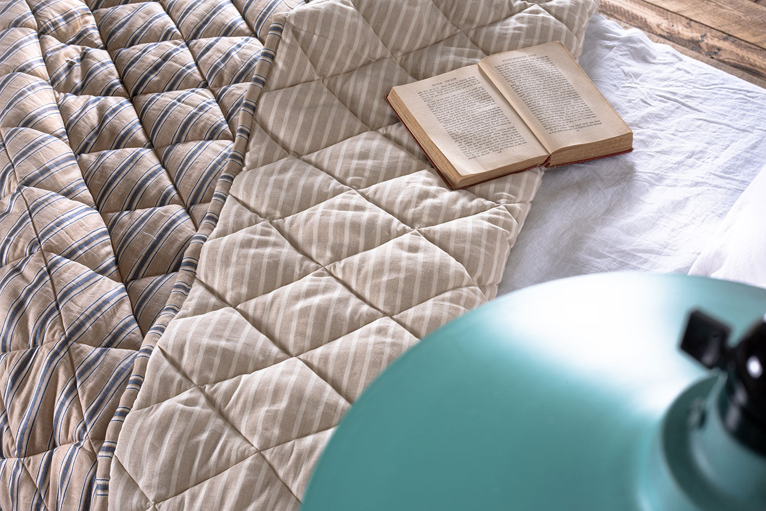 이태리 리넨 리알토 스트라이프 퀼트