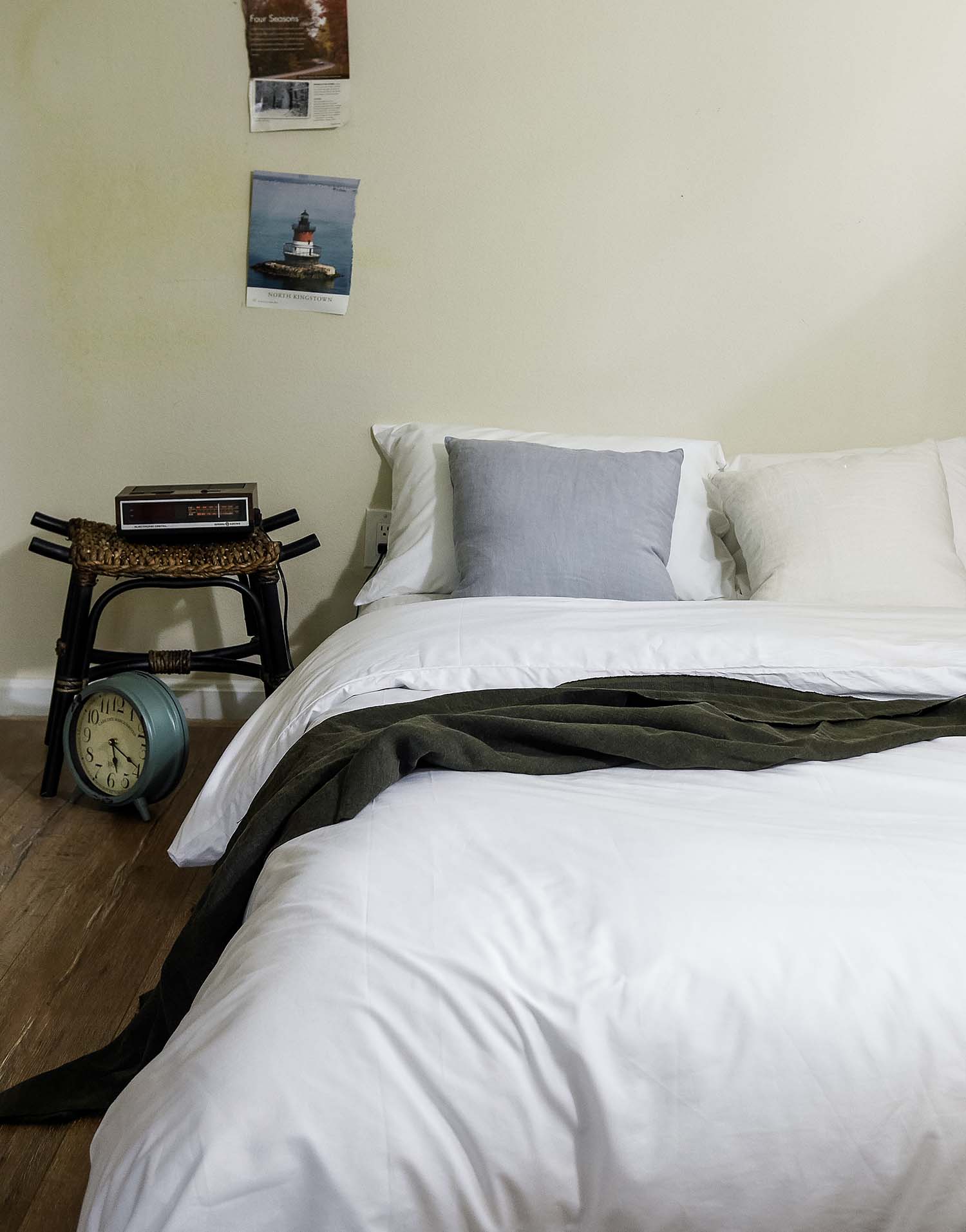 이태리 코튼 아트라니 페일 화이트 이불 커버 & 세트