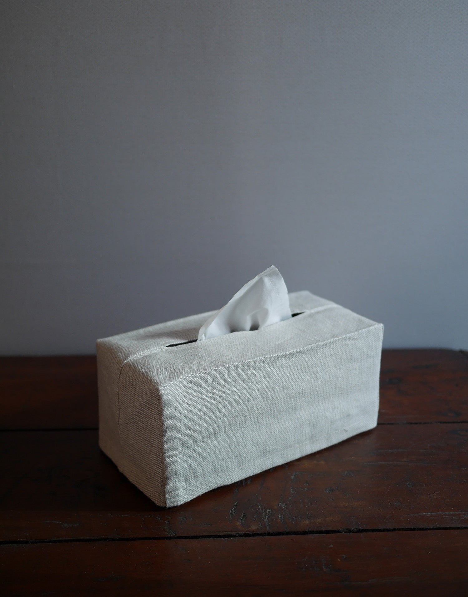 프리미엄 리넨 티슈커버 아말피 오트밀