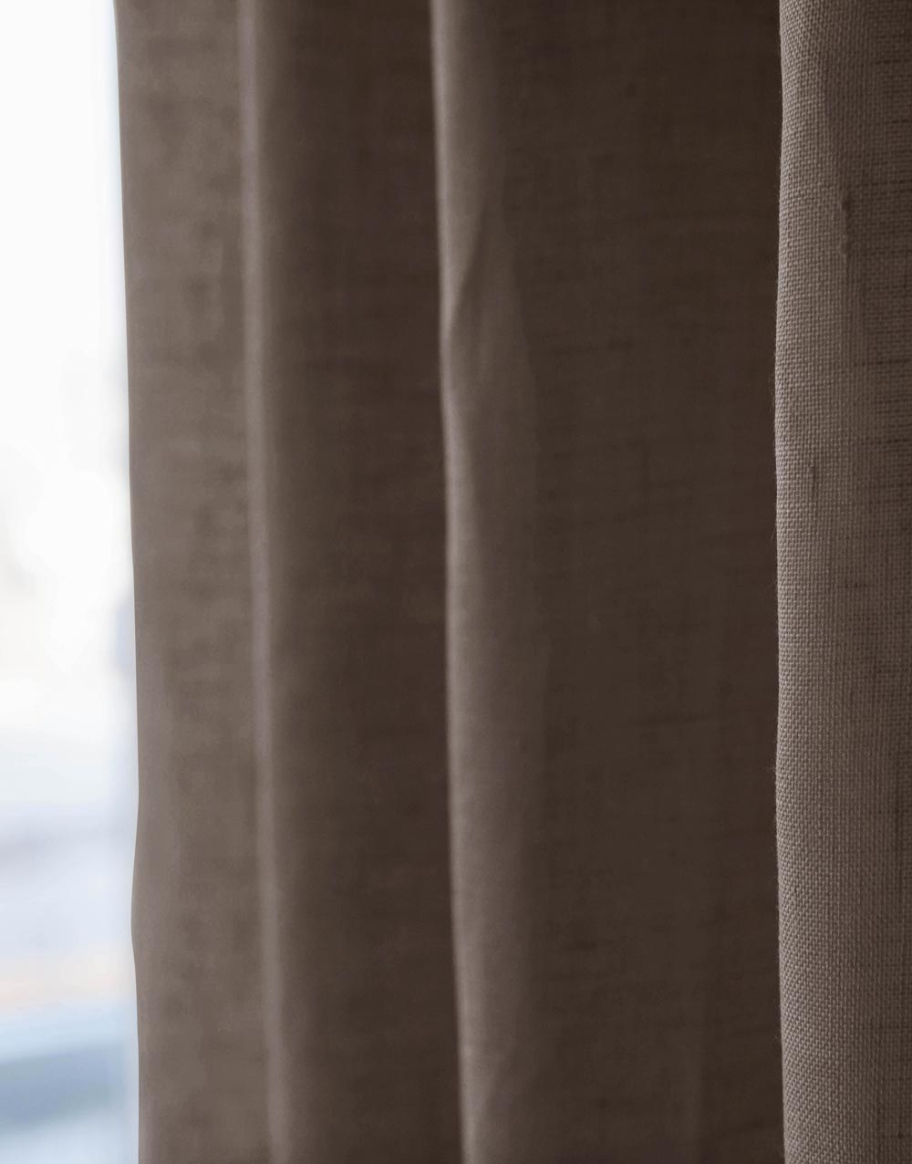 벨기에 사르디니아 마룬 리넨 시어 맞춤제작