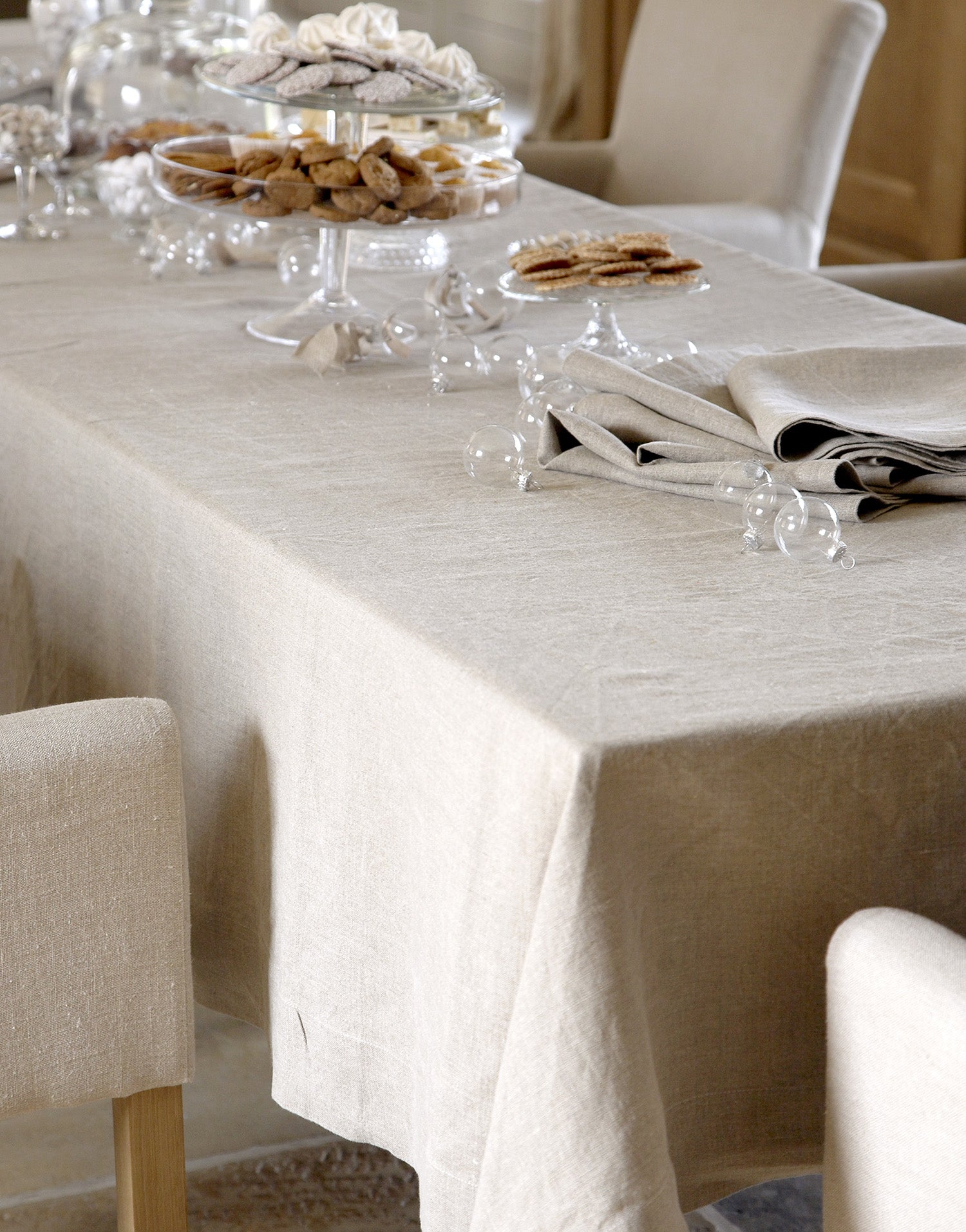 스칼라토 오트밀 테이블클로스 (155X155)