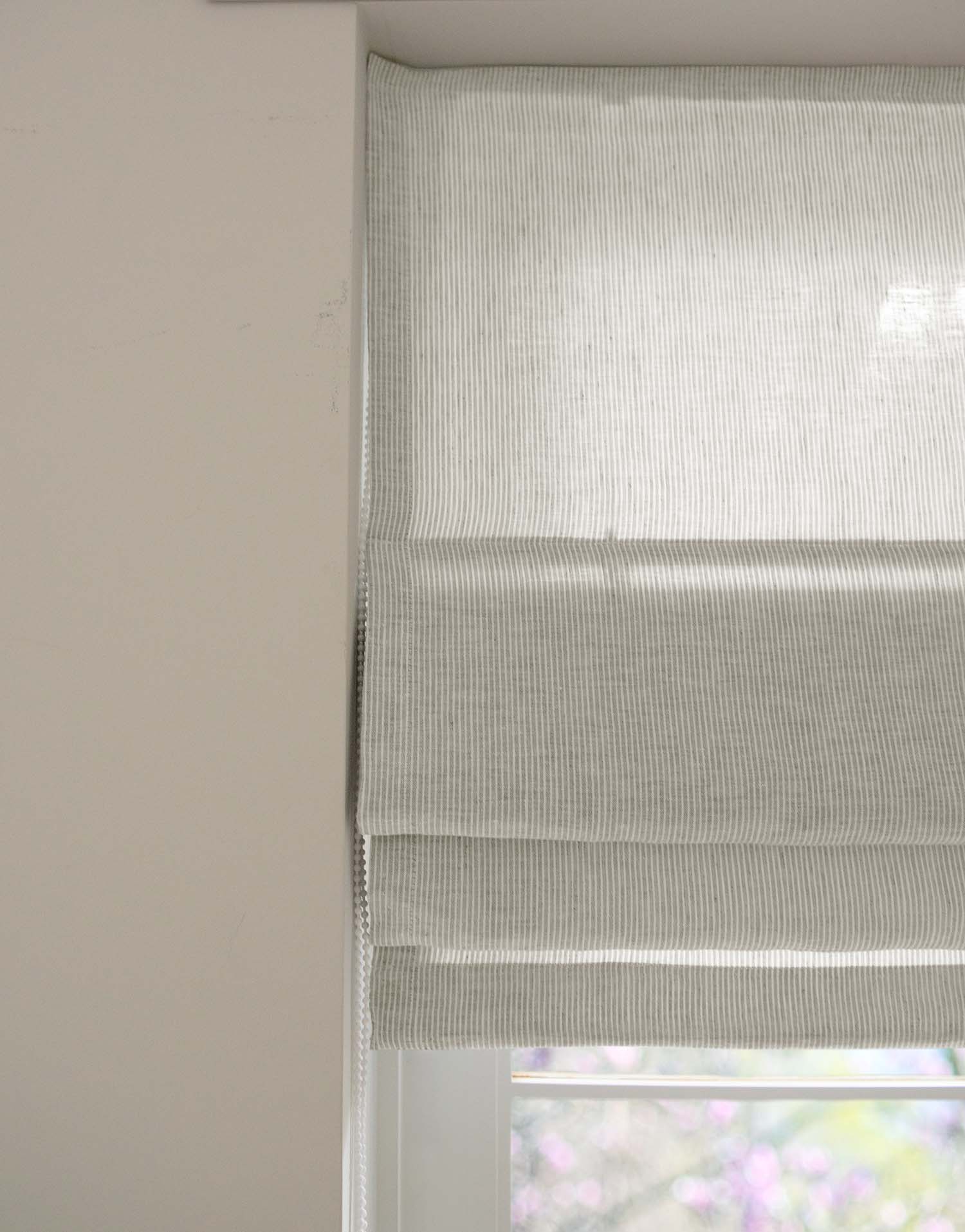 유럽 이탈리아 프리미엄 리넨 하우스 구다모, 퀸트에센셜 린넨 로만쉐이드 플랫 디자인, 마리오네 내추럴, 맞춤제작 | GUDAMO Italian Linen Roman Shade Flat Design Marione Natural Custom