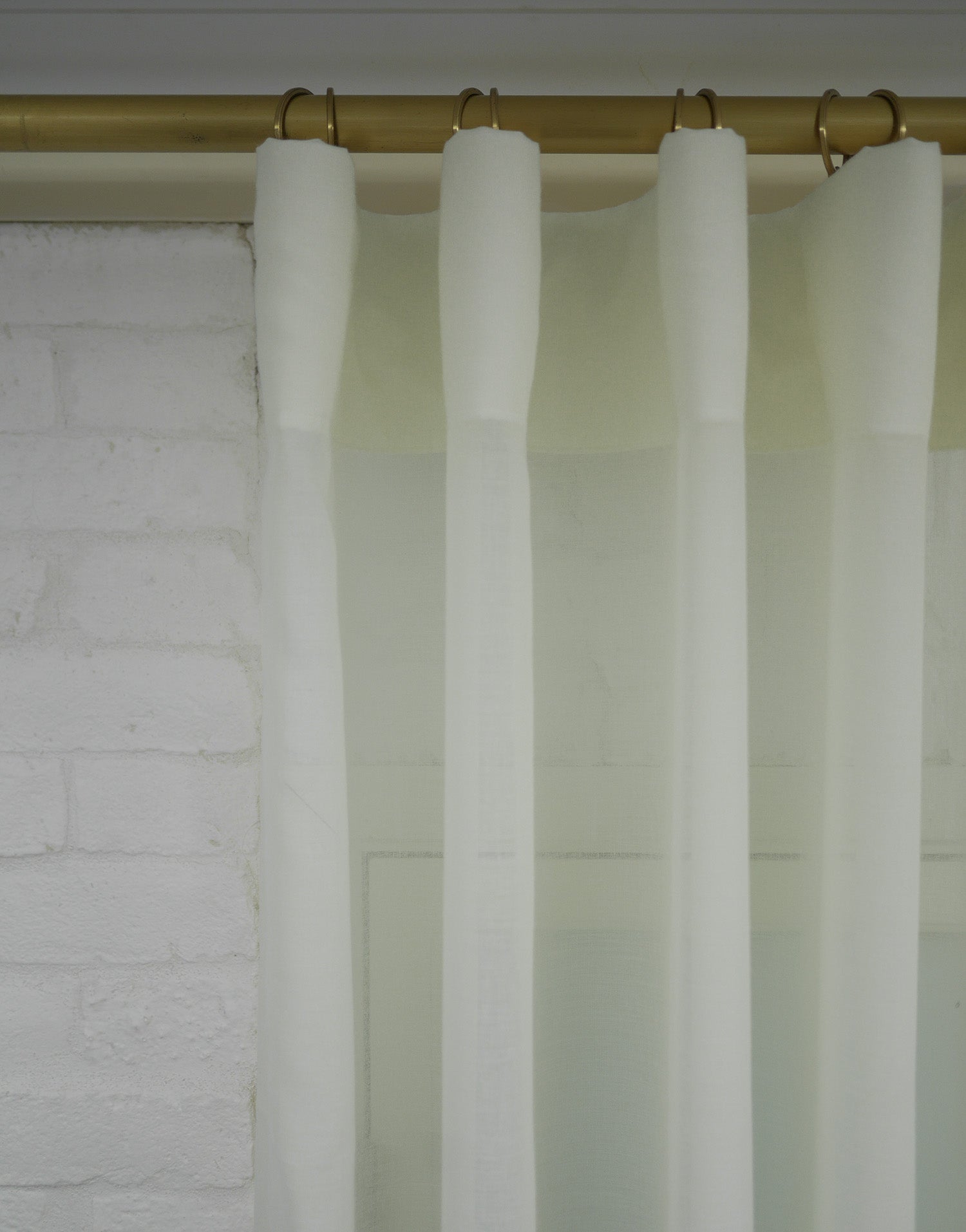 벨기에 수입 리넨 시어 커튼 끌레르몽 오이스터 얇고 자연스러운 거실 침실 린넨 커튼