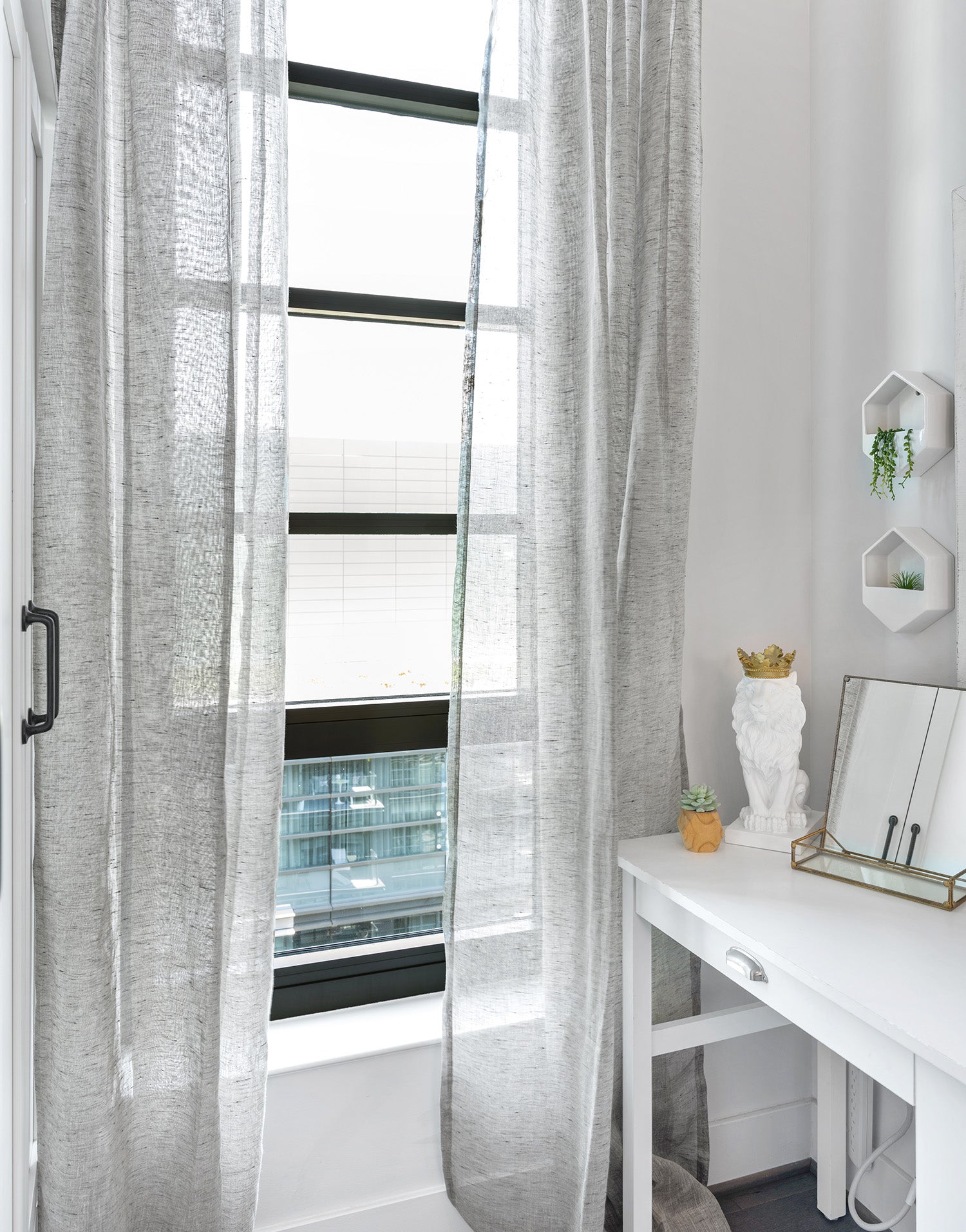 유럽 수입 리넨 시어 커튼 칼비 모카 차분한 톤의 내추럴 린넨 맞춤제작 커튼