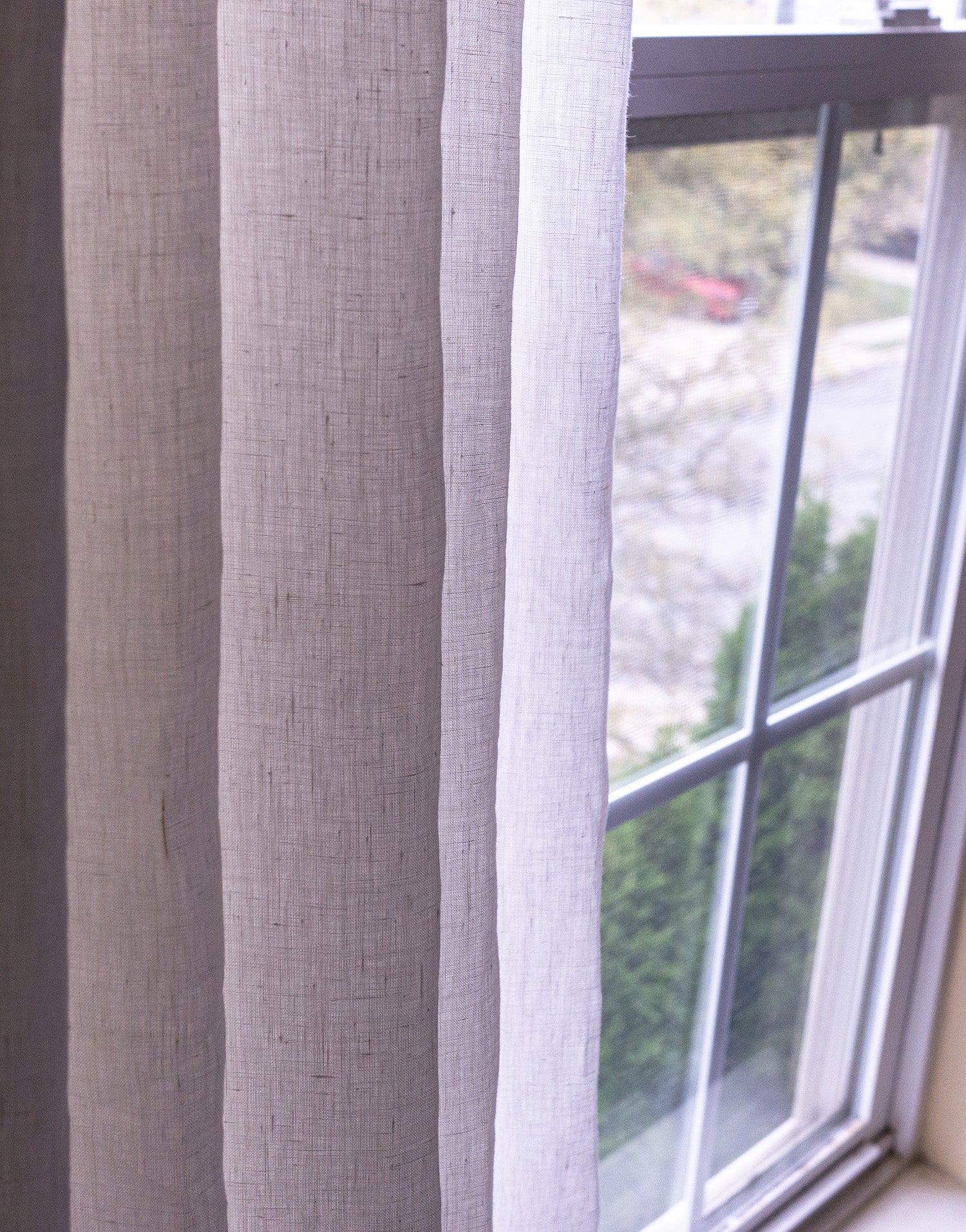 이태리 수입 리넨 세미 오패크 커튼 마르코니 오프 화이트 거실과 침실에 어울리는 맞춤 제작 린넨 커튼
