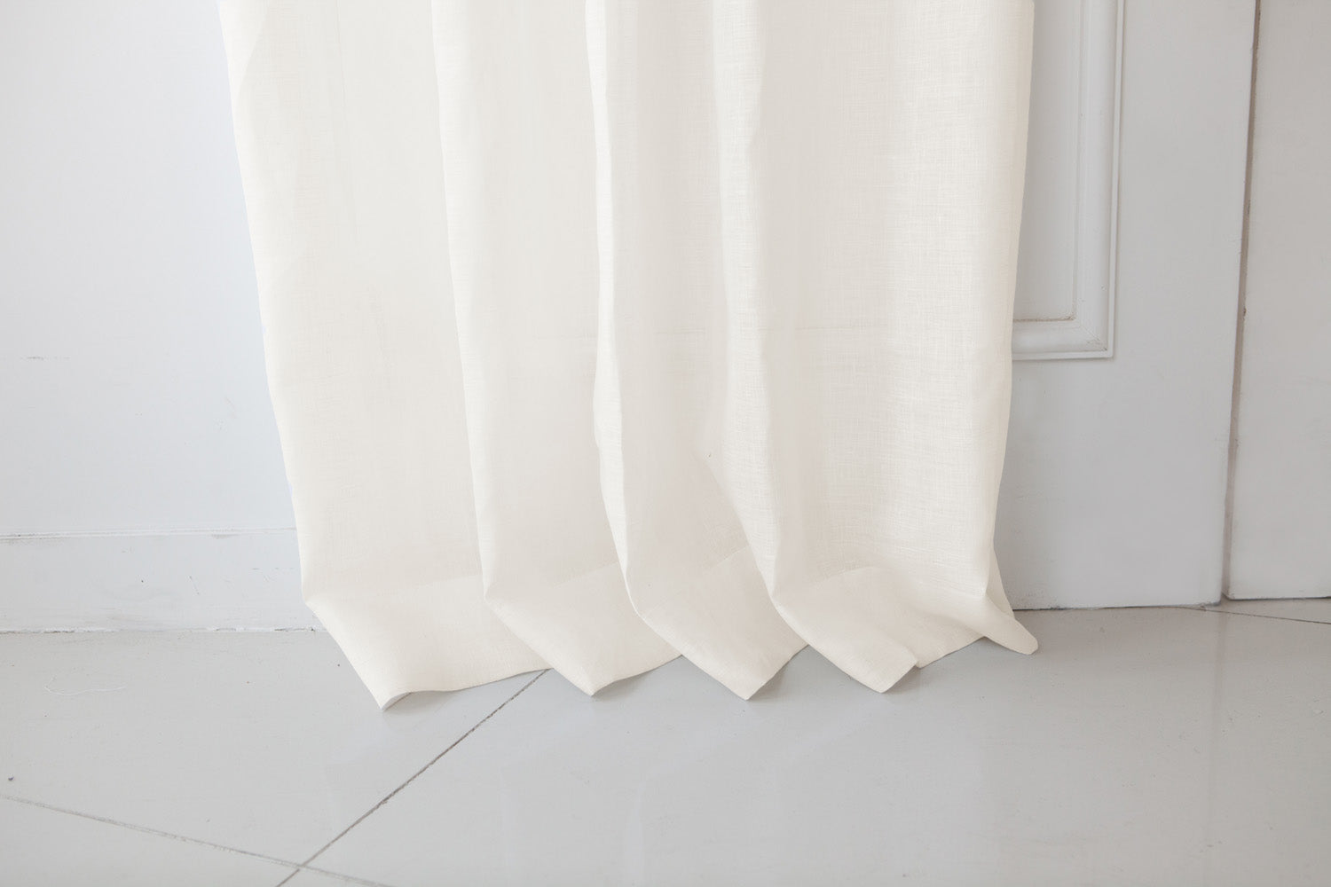 이태리 수입 리넨 시어 커튼 카노비오 오이스터 은은한 채광의 내추럴 린넨 커튼
