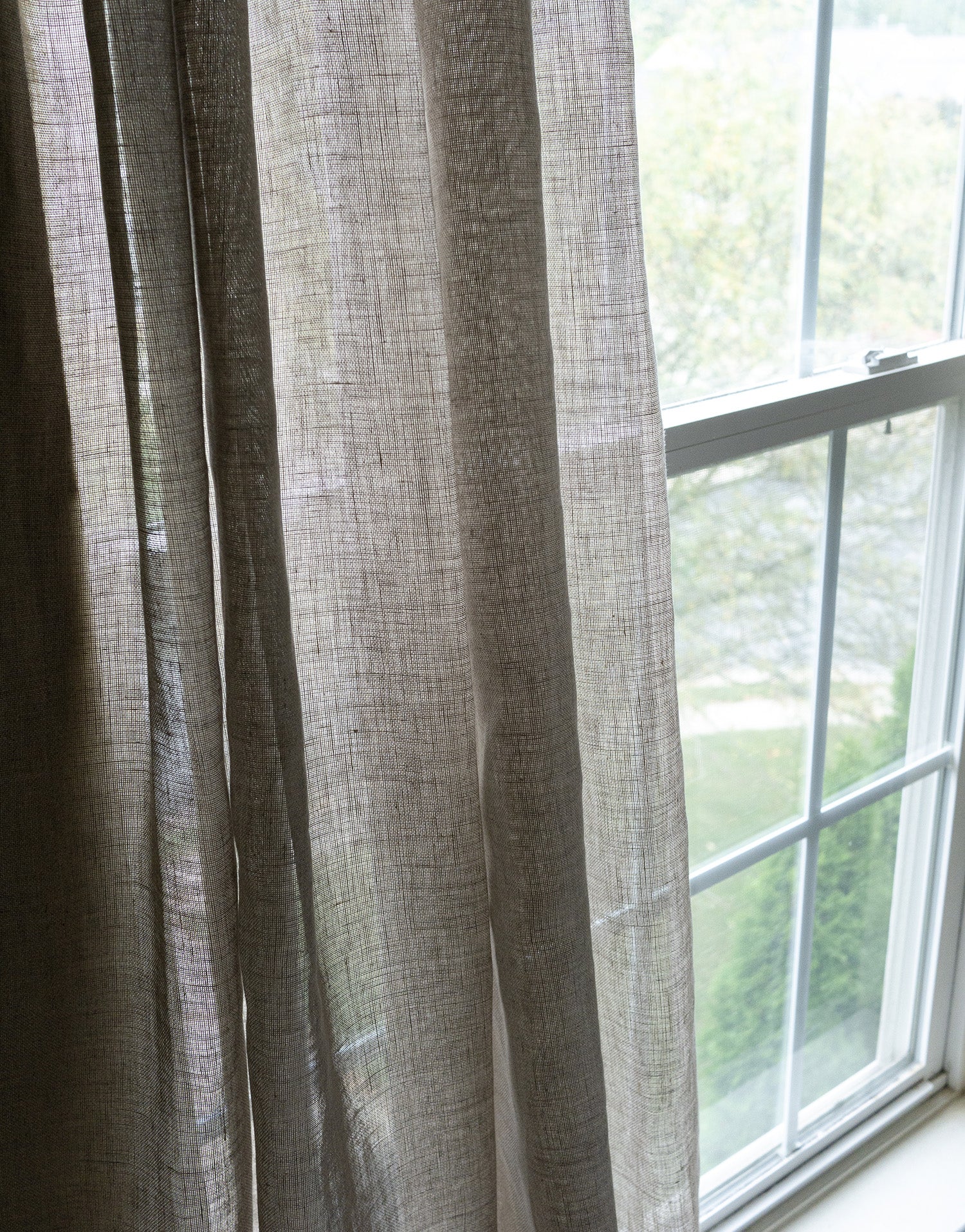 이태리 수입 고중량 리넨 시어 커튼 줄리아노 그레지오 자연광을 부드럽게 거르는 내추럴 린넨 커튼
