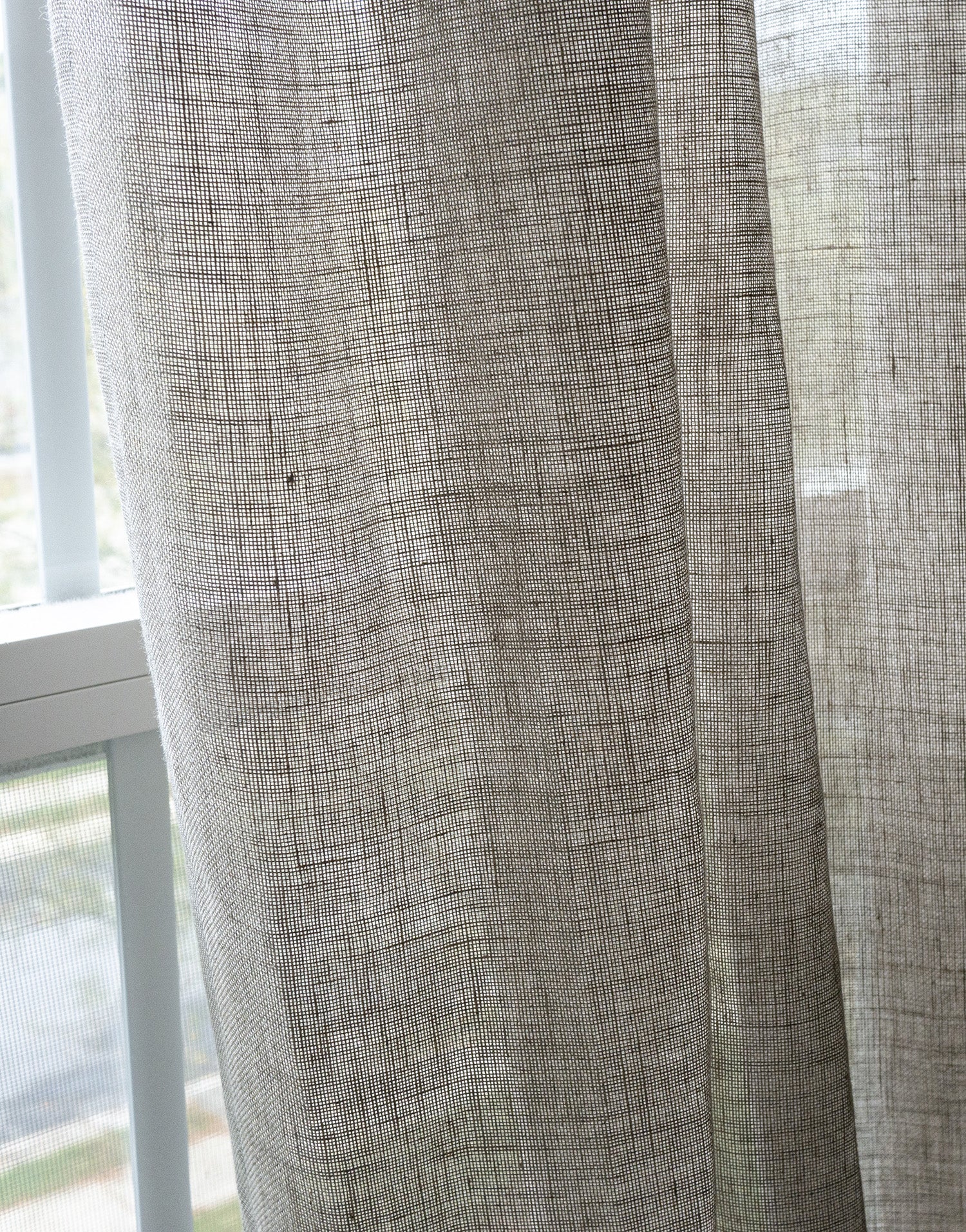 이태리 수입 고중량 리넨 시어 커튼 줄리아노 그레지오 자연광을 부드럽게 거르는 내추럴 린넨 커튼
