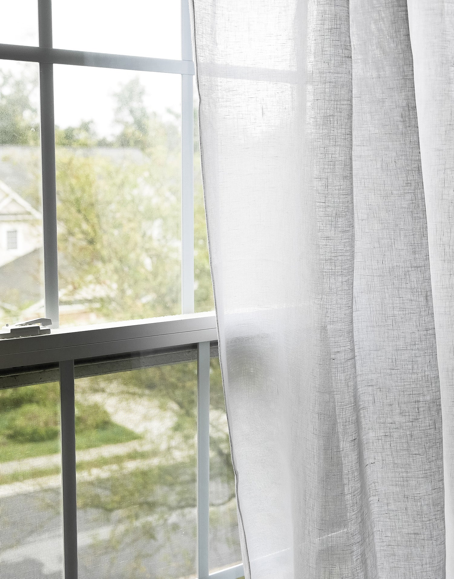 이태리 리넨 시어 커튼 줄리아노 화이트 거실과 침실에 어울리는 고중량 수입 린넨 커튼
