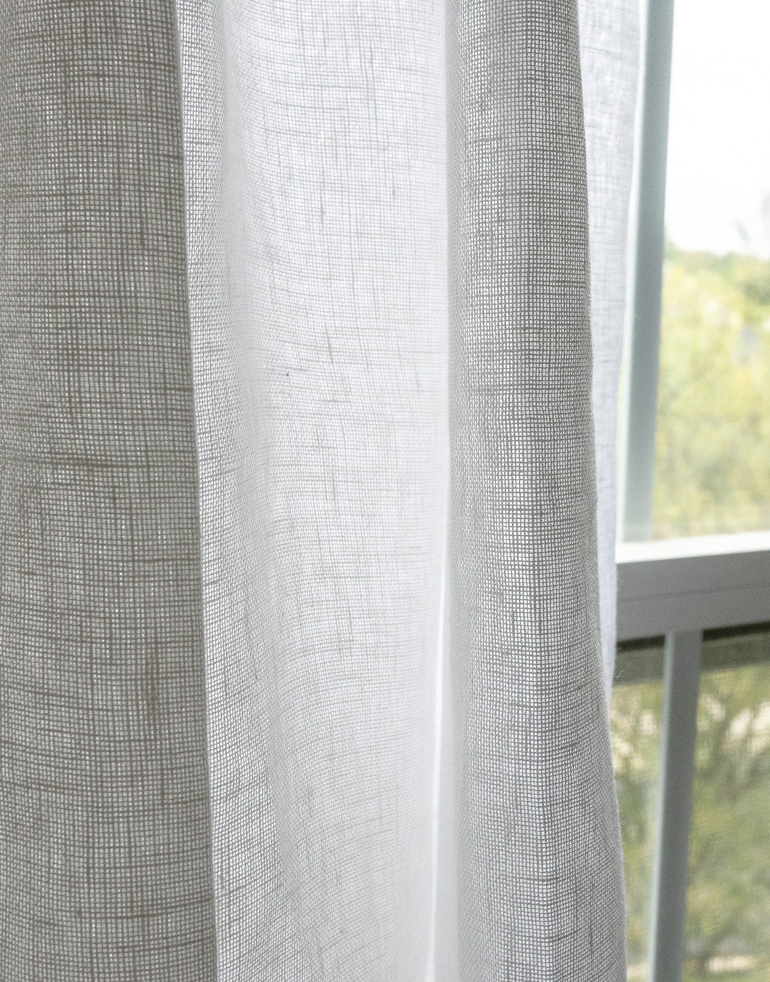 이태리 리넨 시어 커튼 줄리아노 화이트 거실과 침실에 어울리는 고중량 수입 린넨 커튼
