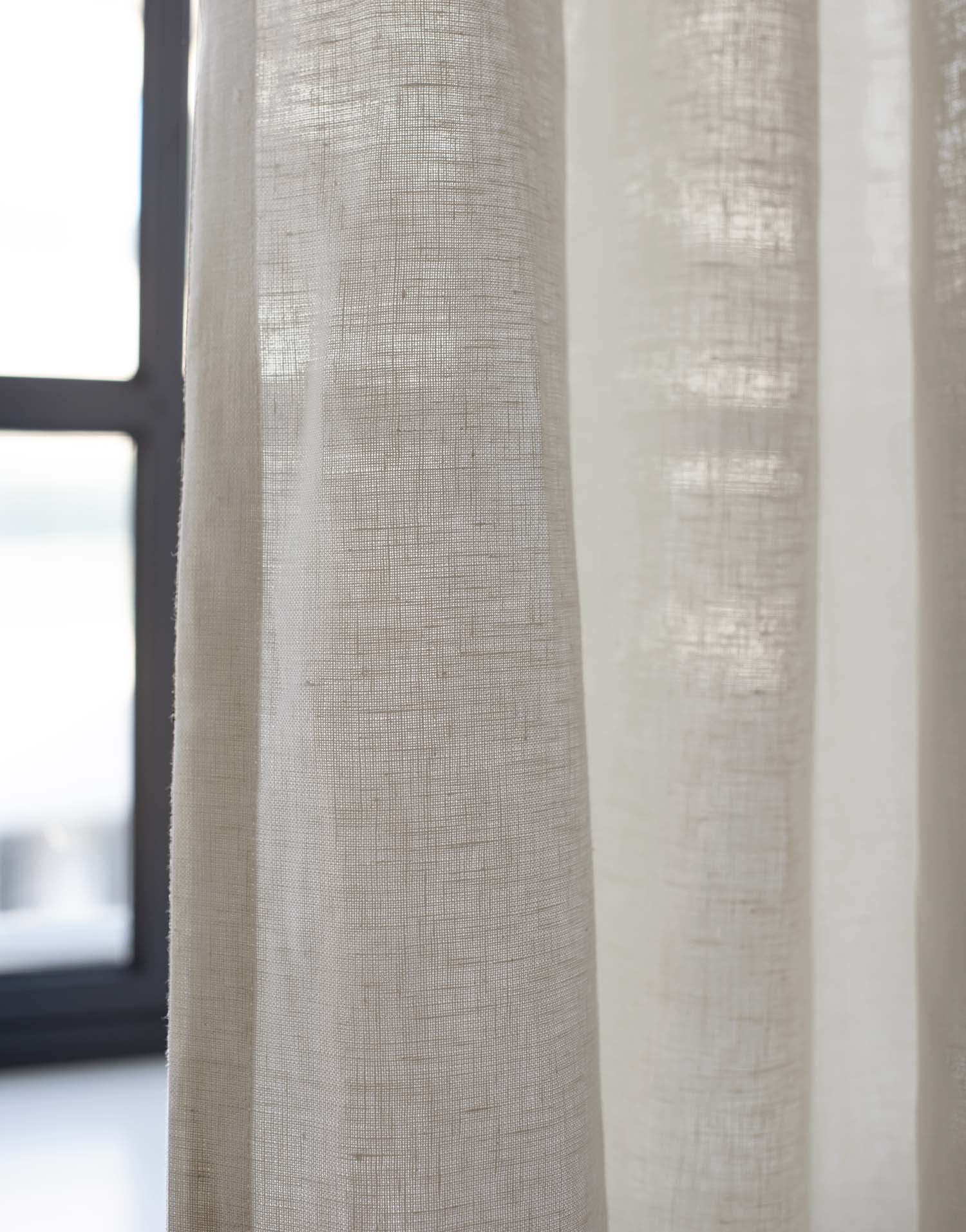 이태리 수입 린넨 커튼 오패크 맞춤제작 내추럴 인테리어용 린넨 커튼
