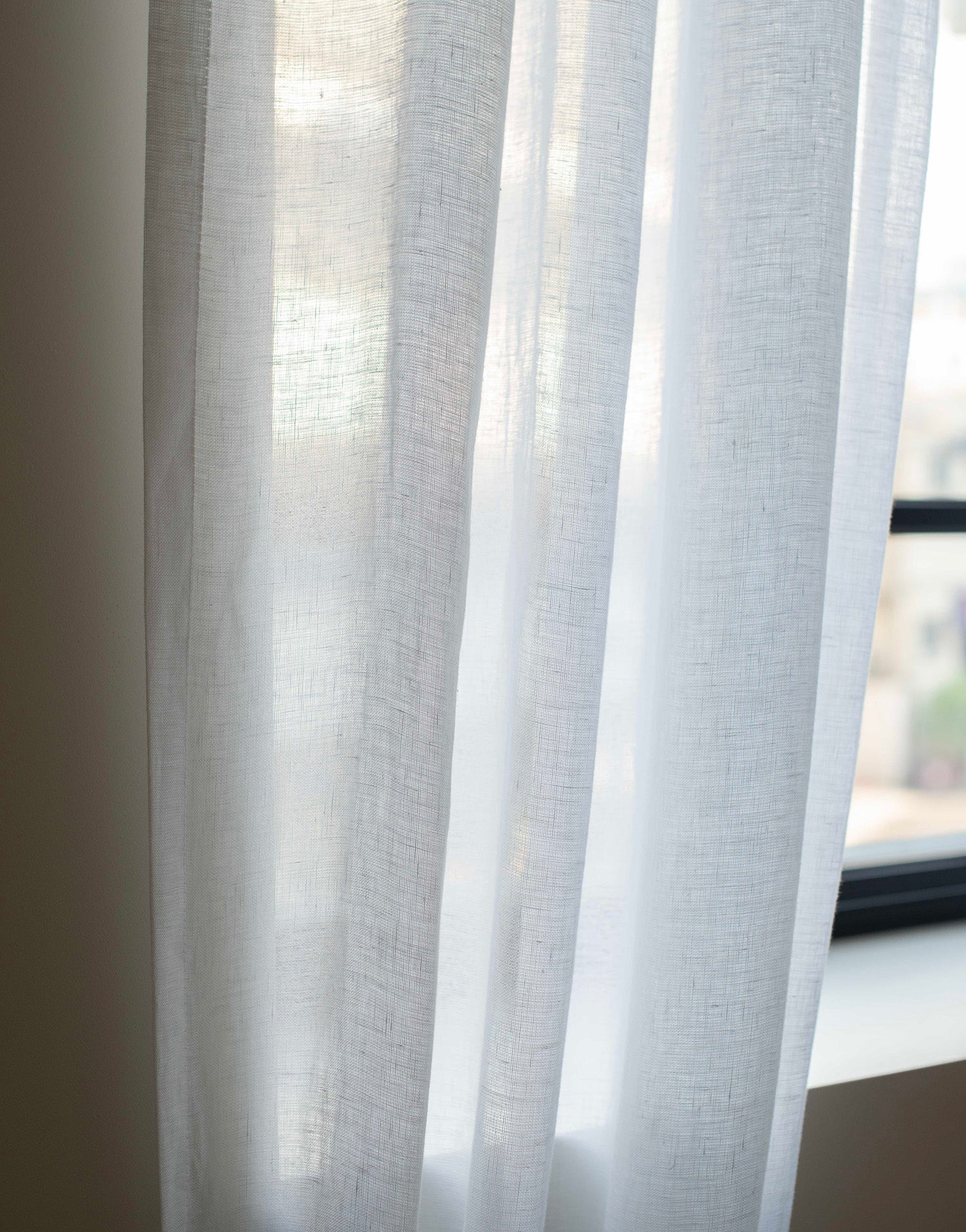 이태리 수입 린넨 커튼 오패크 맞춤제작 자연광을 차단하는 거실 침실용 커튼
