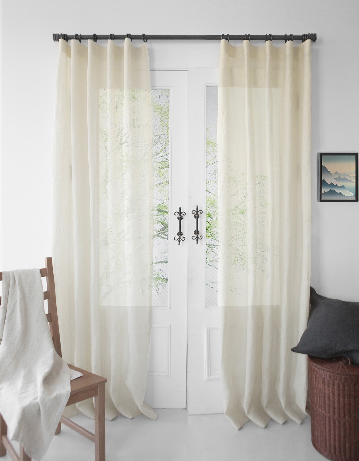 이태리 프리미어 리넨 시어 미노리 베이지