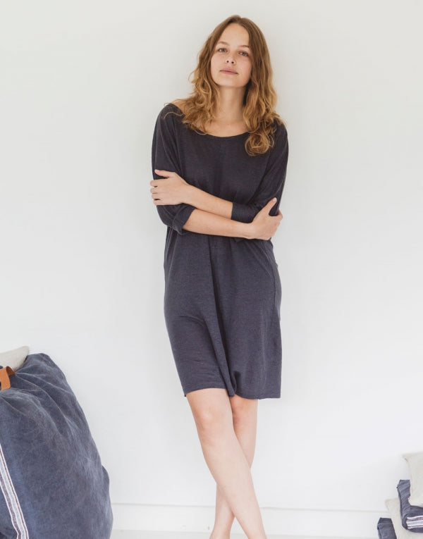 워시 리넨 드레스