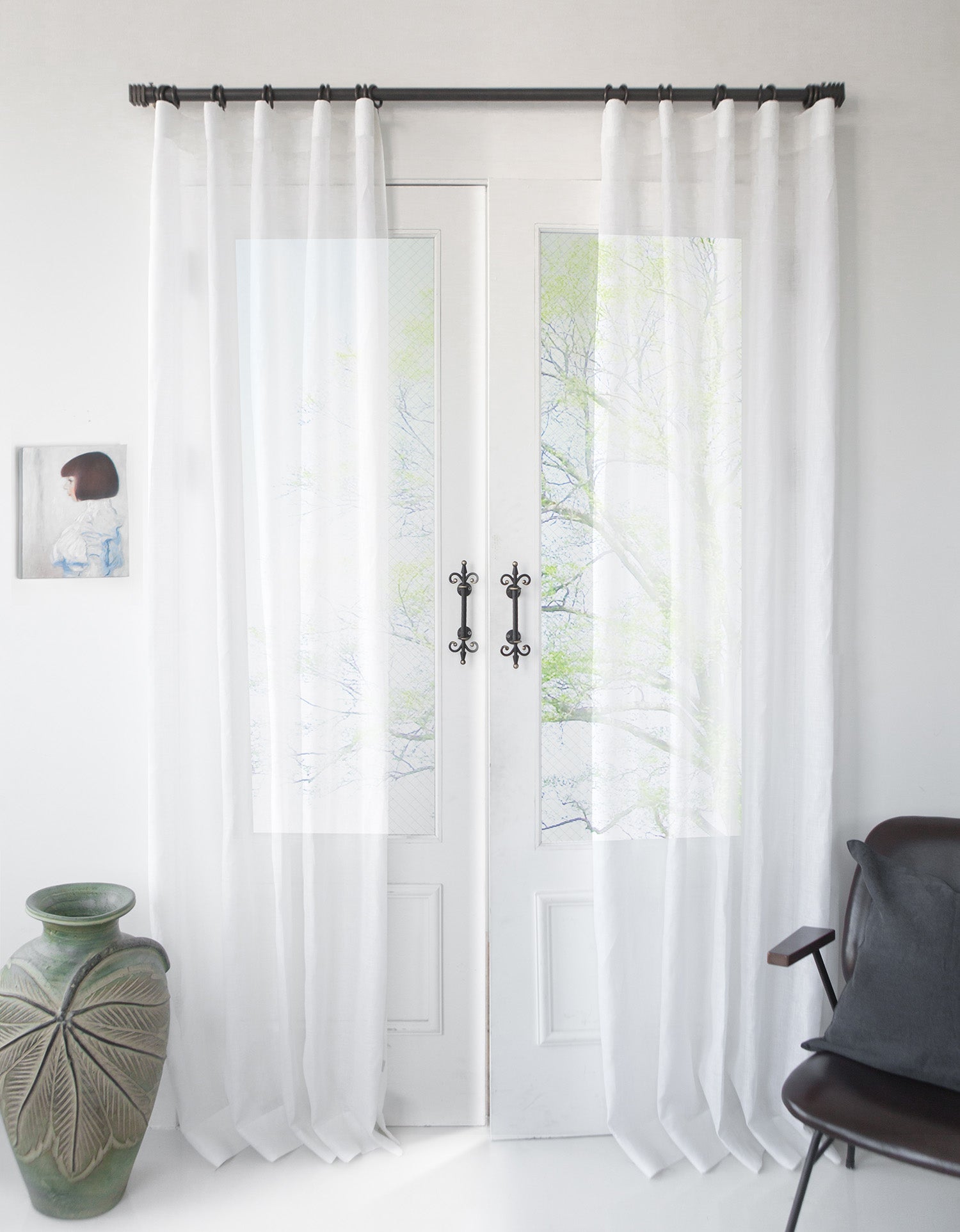 이태리 리넨 시어 카노비오 화이트