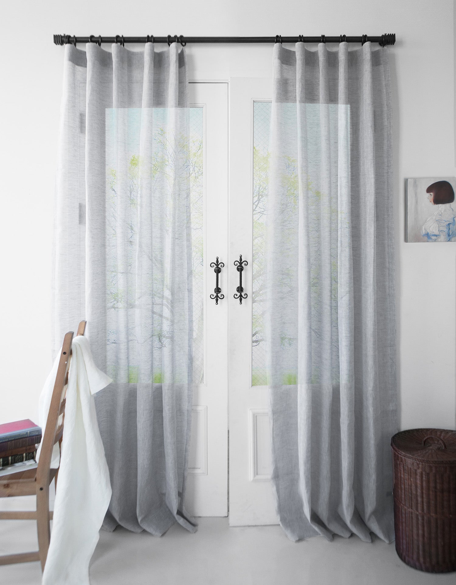 이태리 프리미어 리넨 시어 미노리 애시 그레이