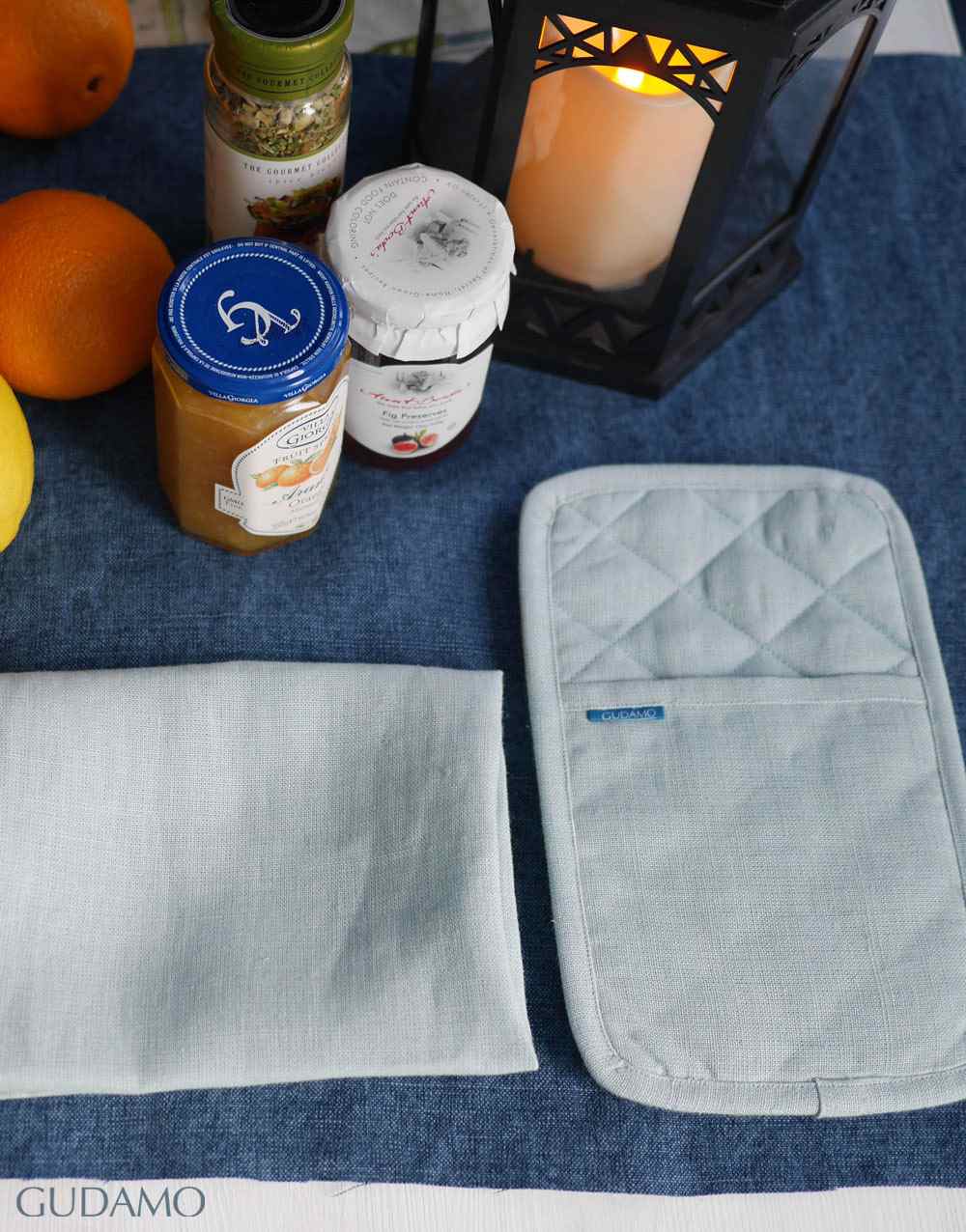 애비게일 민트 팟홀더 티타월