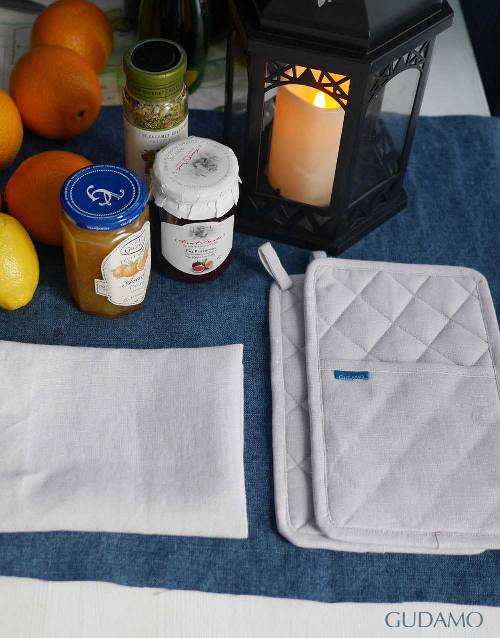 애비게일 아카시아 팟홀더 티타월