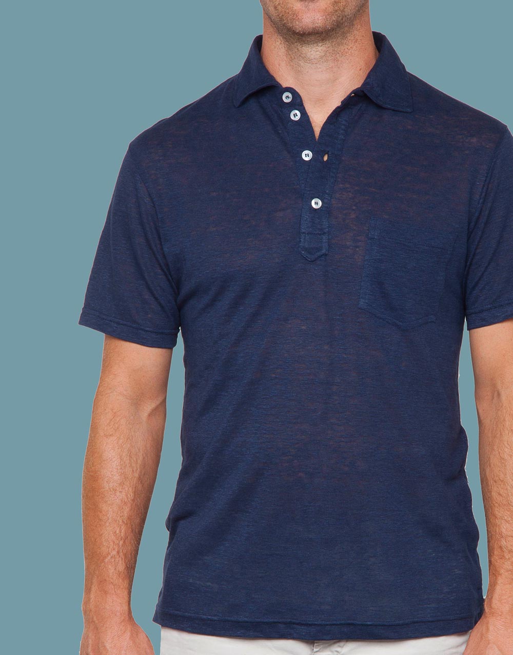 베키오 리넨 폴로 셔츠