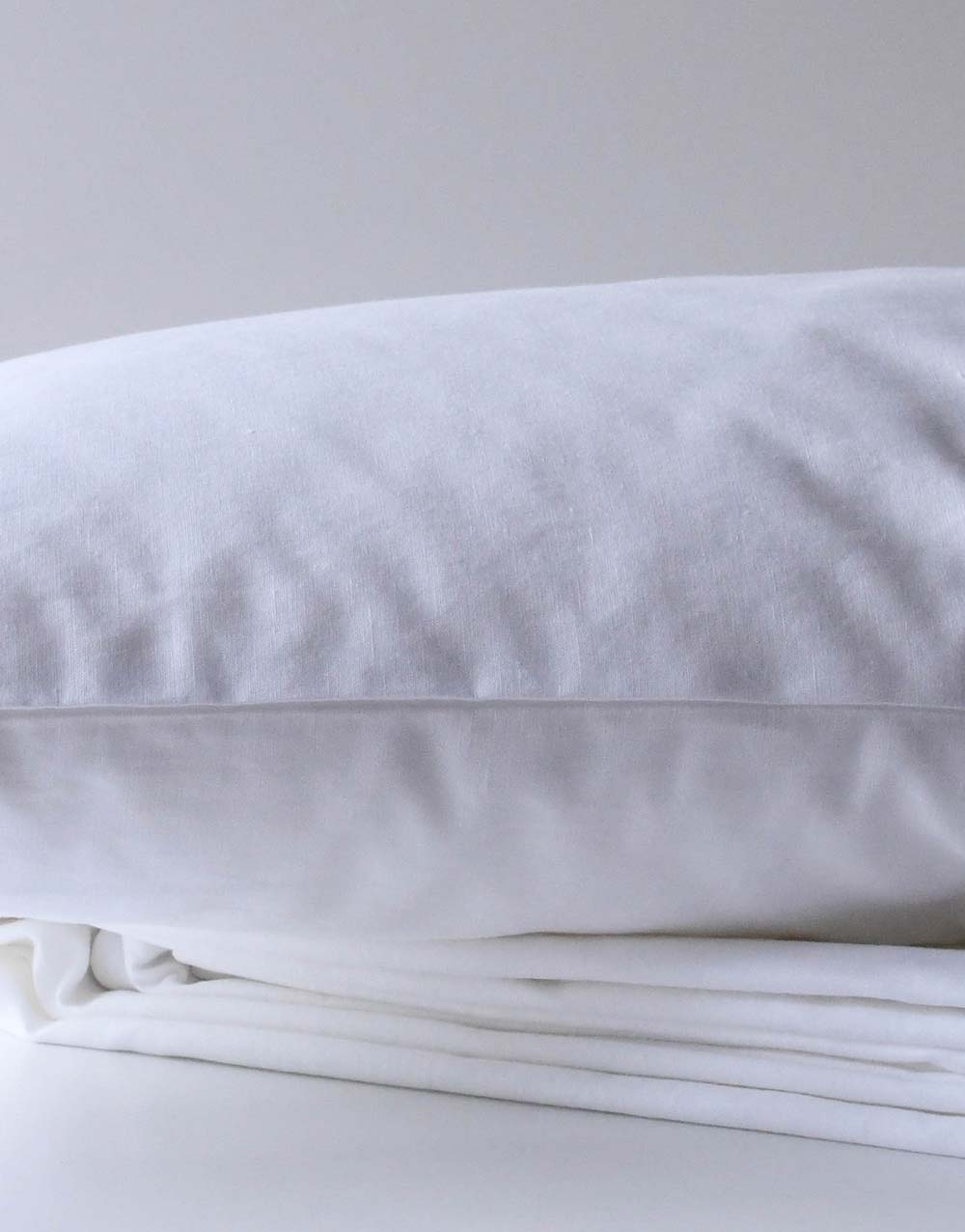 셔우드 화이트 리넨 코튼 침구