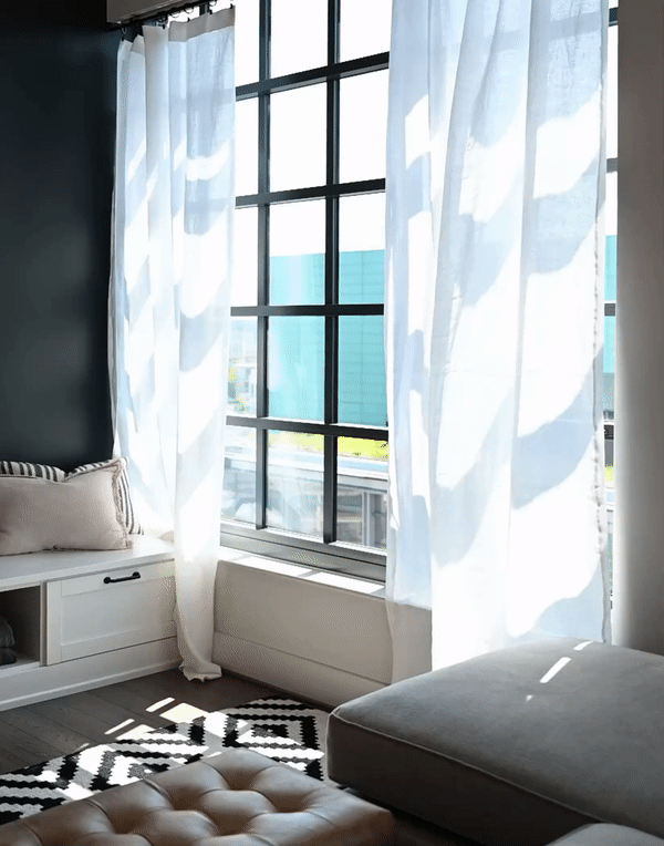 프랑스 리넨 세미 오패크 커튼 코르시카 화이트 부드러운 거실 침구 안방 린넨 커튼 맞춤 제작