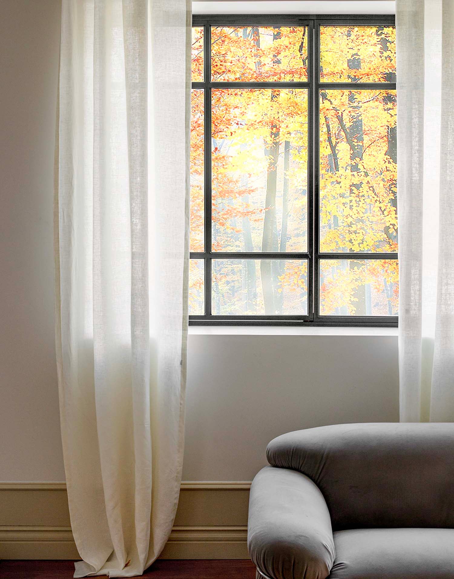 이태리 수입 린넨 커튼 오패크 맞춤제작 사생활 보호에 좋은 침실 커튼
